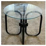 Glass Top Side Table