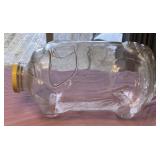 Glass Pig Terrarium/Coin Jar