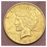 1923 Peace Silver Dollar
