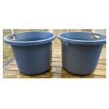 2 - Sterilite Rubber Tubs