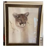 Framed Bobcat Print