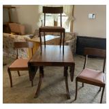 Duncan Phyfe Mahogany Table & Chairs