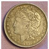 1921 Morgan Silver Dollar