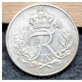 1954 Denmark 10 Ore