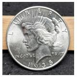 1935 Peace Dollar MS64 Beautiful On Both Sides!
