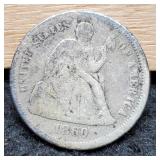 1860 Liberty Seated Dime