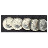(5) Kennedy Half Dollars: 2022, 23-P&D, 24-P&D