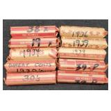 (10) Rolls Wheat Cents All In The 30