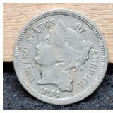 1874 Three Cent