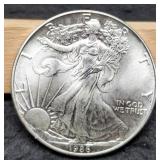 1986 Silver Eagle BU 1st Year Issue