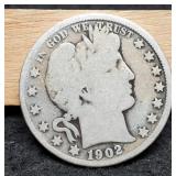1902 Barber Half Dollar