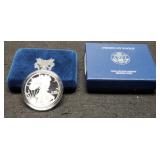 2008-W Proof Silver Eagle w/ Case & COA