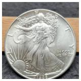 1986 Silver Eagle BU 1st Year Issue