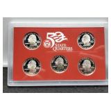 2006 5 Quarter Silver Proof Set