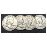 (4) F. Half Dollars: 1952-P&D, 2-54 D