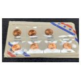 Set Of 1982 7 Different BU Cents