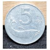 1954 Italy 5 Lire