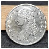 1836 Capped Bust Half Dollar VF30