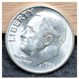 1950-S R. Dime Gem BU