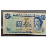 1970 Bermuda One Dollar Banknote
