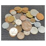50+ Foreign Coins Nice Variety