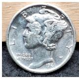 1941-S Mercury Dime Choice AU