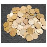 Lot w/ 134 Wheat Cents