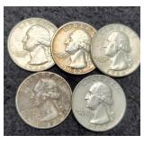 (5) Silver W. Quarters