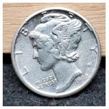 1942-D M. Dime Choice AU