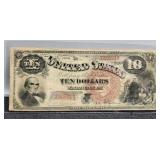 1880 $10 Large Size Legal Tender Note VF