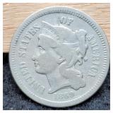 1869 Three Cent