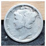 1926-S Mercury Dime VG10