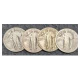 (4) S. Liberty Quarters: 1925, 26, 28-S, 29-D