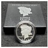 2023-S Peace Dollar Proof 999 Silver w/