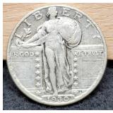 1930 S. Liberty Quarter VF