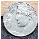 1919 Italy 20 Centesimi AU