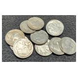 (11) Full Date Buffalo Nickels w/ Horns