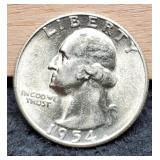 1954-S W. Quarter Unc.