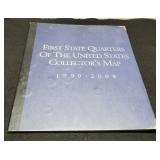 Large Map Album w/ 50 Different State Quarters