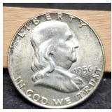 1956 F. Half Dollar AU