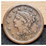 1850 Large Cent F