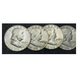 (4) F. Half Dollars: 1948-P&D, 49-P&D