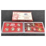 2001 10 Coin Silver Proof Set