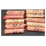 (10) Rolls Wheat Cents 1920