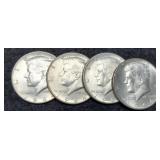 (4) 1964-P&D K. Half Dollars
