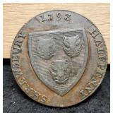 1793 Great Britain Half Penny Strosphire-