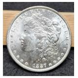 1887 Morgan Dollar Gem BU