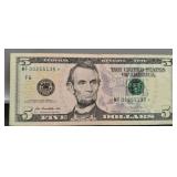 2013 $5 FR Star Note