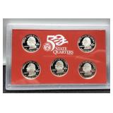 2007 5 Quarter Silver Proof Set
