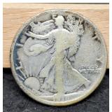 1916 W. Liberty Half Dollar VG
